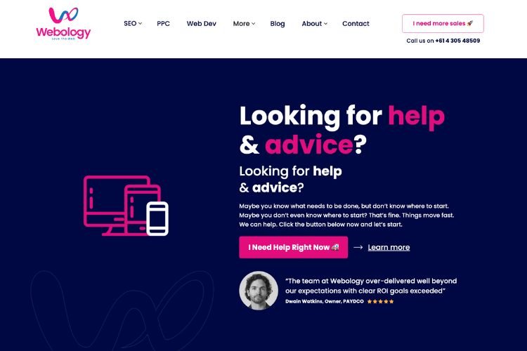 Webology SEO optimization